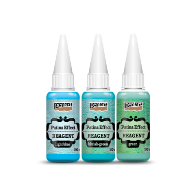 Patina effekt reagens / szett 3 x 20 ml (patina effekt reagens készlet)