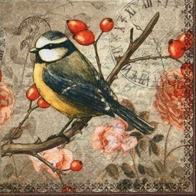 DECOUPAGE szalvéta - Bird - 1 db (Decoupage  szalvétatechnika)