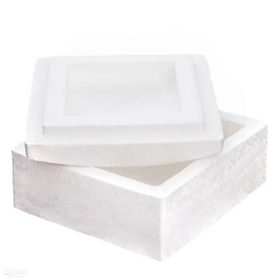 Hungarocell box négyzet 13.5 x 13.5 cm (kreatív kellékek hungarocellből)