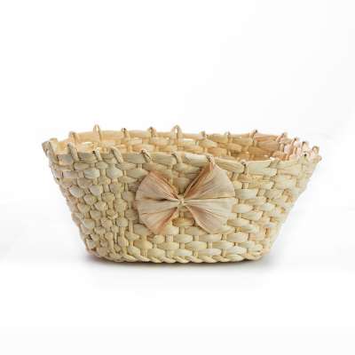 Kosár kukoricahéjból 24x16x9.5 cm (kosár kukoricahéjból dekorálásra)