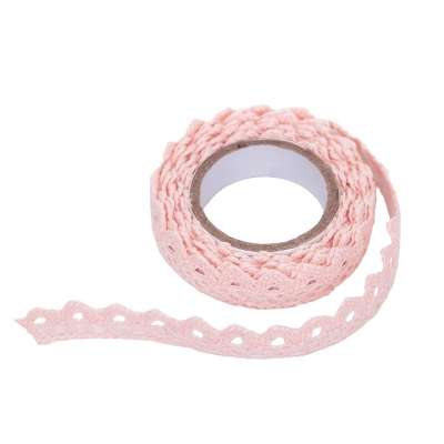 Öntapadós pamut szalag csipke 1.8 m / Pink (kreatív kellékek )