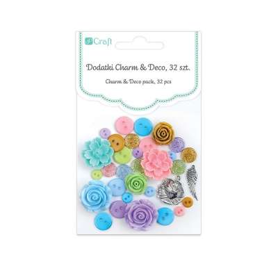 Dekorációs kiegészítők Charm & Deco So Pastel / 32 részes készlet