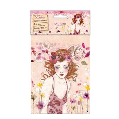 Gumi pecsételő Santoro - Colour Me In (4 részes készlet Santoro Willow)