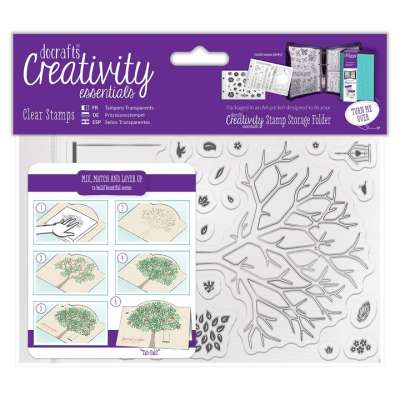 Akril pecsételők Creativity Essentials  - Build a Tree / szett 30 db