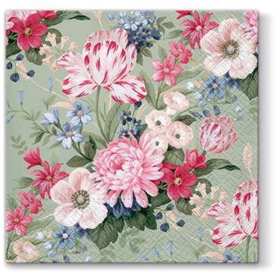 Aromatizált Decoupage szalvéták Calm Flowers - 1 db (Decoupage szalvéták)