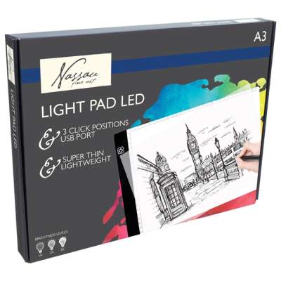 Világító LED rajz tábla NASSAU A3 (rajz tábla)