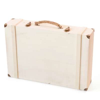 Bőrönd szerelvényekkel 53 x 31 x 14 cm (bőrönd nyír rétegelt lemezből)