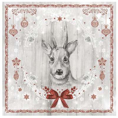 Decoupage szalvéta  Painted Deer - 1 db (decoupage szalvéták)