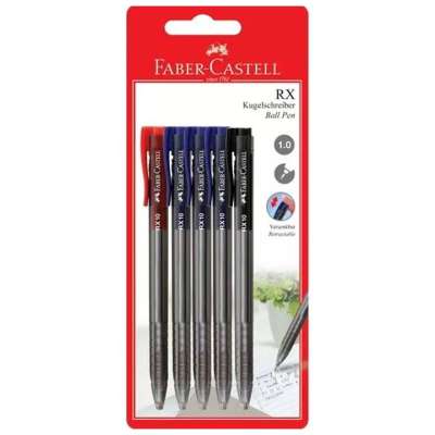 Golyóstoll készlet Faber-Castell 5 db (Golyóstoll RX10)