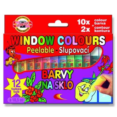 KOH-I-NOOR 12x10 ml üveg hámozható festékkészlet
