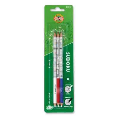 KOH-I-NOOR Sudoku grafit ceruza 3 db radírral
