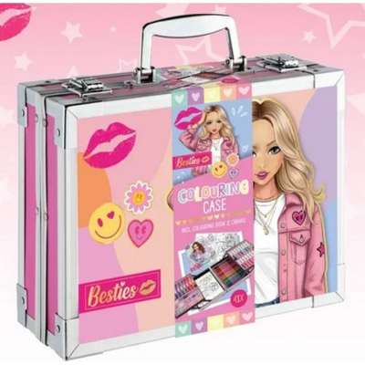 BESTIES Fém színező tok - Teljes művészeti készlet vászonnal