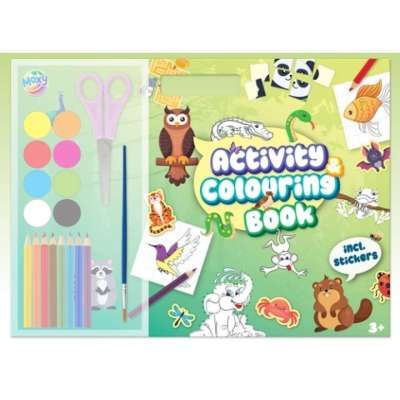 MOXY Activity & Colouring Book Set festékekkel, ceruzákkal és
