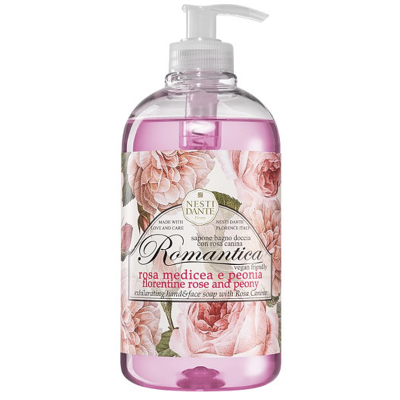 Nesti Dante Romantica Rózsa-peónia Folyékony szappan - 500 ml