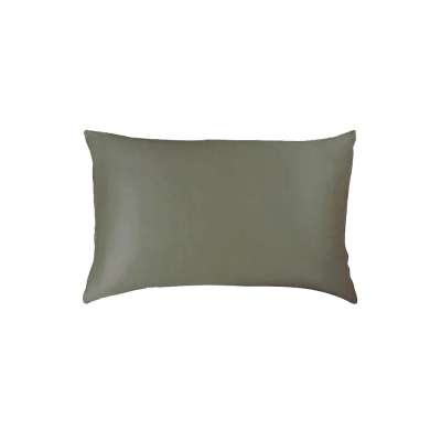 Ezüst szürke közepes párna huzat hímzett