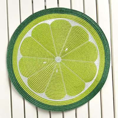 Lime mintás alátét - kerek