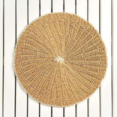 Fonott barna színű alátét - kerek