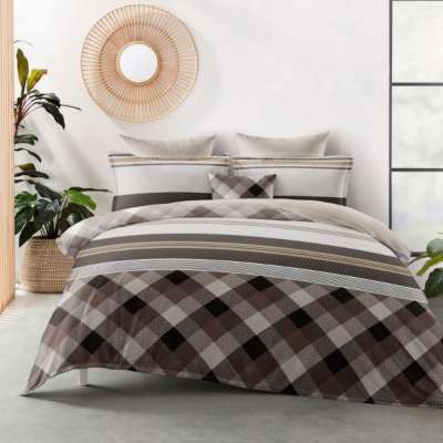 Brown band 6 részes flanel ágyneműhuzat