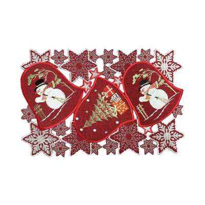 Hóember mintás karácsonyi tányéralátét