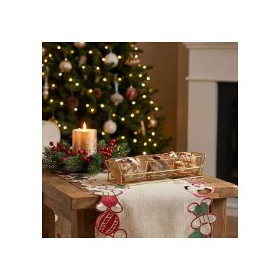 Arany színű üveg tálalóedény - 3 részes