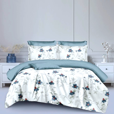 Bluish virágos 7 részes ágyneműhuzat