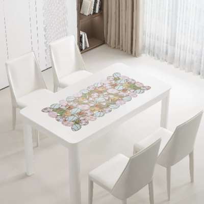 Csibe & tojás mintás húsvéti asztali futó - 40x85 CM