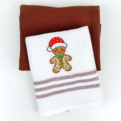 Barna 2 részes karácsonyi konyharuha szett