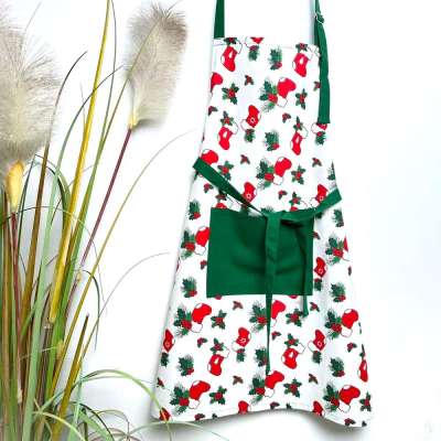 Karácsonyi mintás kötény