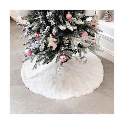 Karácsonyfa talp takaró - Ezüst hópehely - 90cm