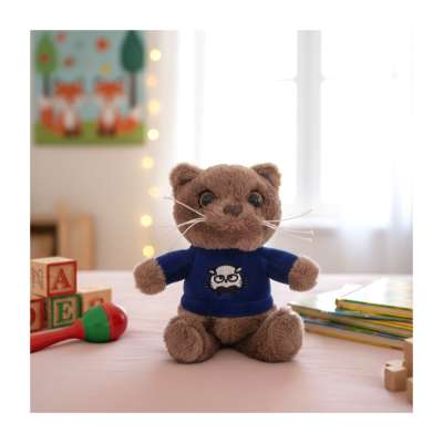 Pólós plüss cica kulcstartó