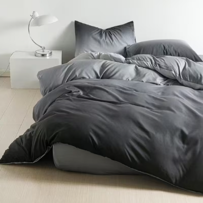 Színámenetes 6 részes ágyneműhuzat - Fekete