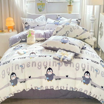 Penguin party gyerek krepp ágyneműhuzat szett - 2 részes