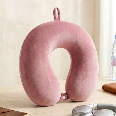 Rózsaszínű memórihabos nyakpárna