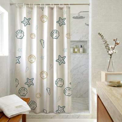 Kagyló mintás zuhanyfüggöny