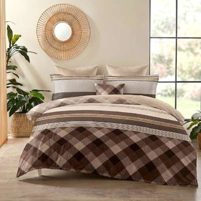 Brown band 7 részes flanel ágyneműhuzat