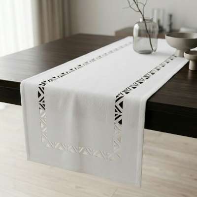 Semleges Elegancia fehér színű futó terítő 40x170cm