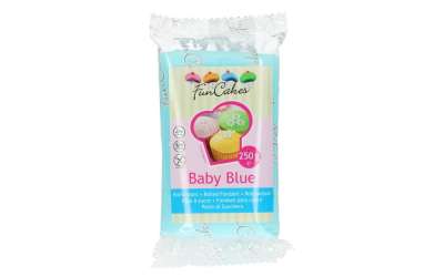 Kék hengerelt fondant Baby Blue (színes fondant) 250 g - FunCakes