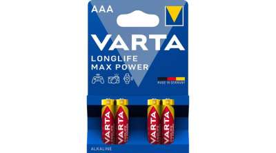 VARTA Longlife Max Power Alkáli tartós Mikro Elem AAA B4