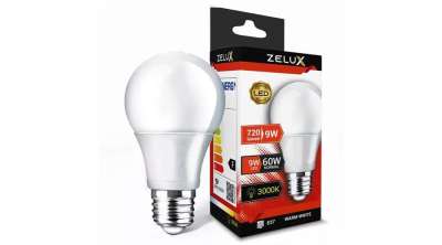 Zelux Led Globe A60 9W E27 3000K Gömb Izzó