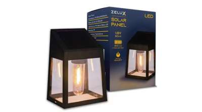 Zelux napelemes lámpa led dekor izzóval