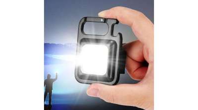 Multifunkciós mini COB LED lámpa – USB-s, kulcstartó, sörnyitó, mágneses