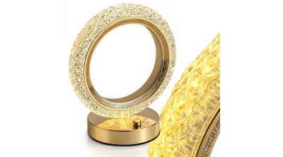 Gyűrű alakú asztali lámpa, 3 színben változó fény éjszakai lámpa 3000K-7000K