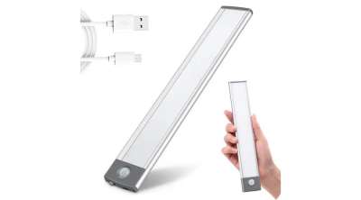 Mozgásérzékelős LED Lámpa  konyhai tölthető, természetes fehér Mágneses Rögzítés