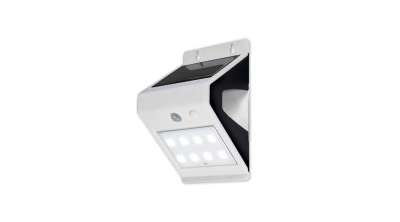 Napelemes LED reflektor szenzorral – 3W, 200 lm, IP44, dekor + főfény, 4000K,