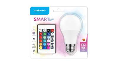 LED Smart (Remote) Globe (Gömb) A60 9,4W E27 270° RGB+W (806 lumen)