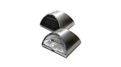 Napelemes LED Kültéri Lámpa Mozgásérzékelővel - 2 db-os szett, Ezüst