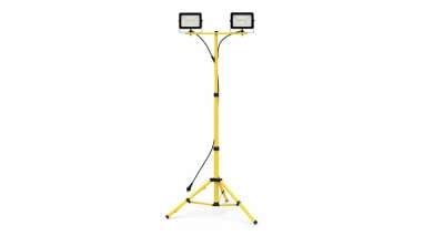 Állványos LED reflektor szett 2x30W, 13200 lm, 4000K, IP65, állítható tripod