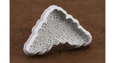 Torta díszítő sarokcsipke fondant kiszúró – Torta díszítő eszköz