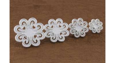 Tárnics virág mintázó készlet – 4 darabos fondant formázó