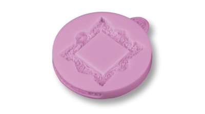 Barokk képkeret szilikon fondant formázó